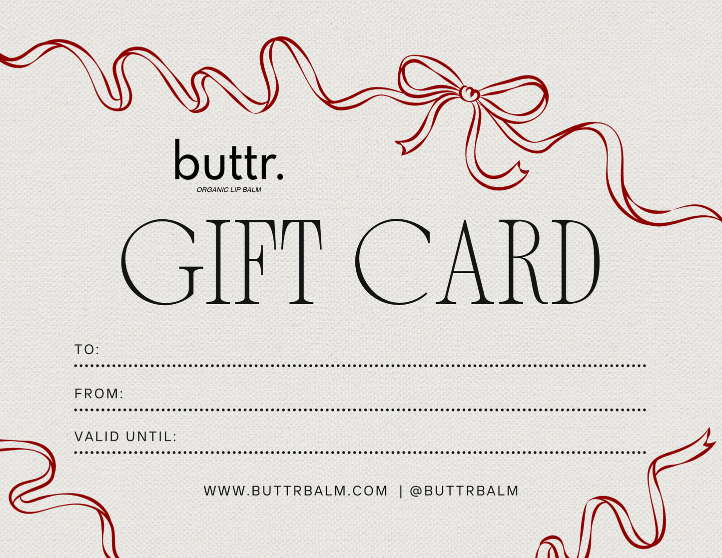 Buttr. E-Gift Card